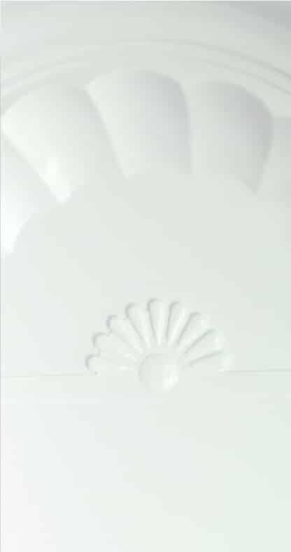 close up of white wall niche smooth shapes helmy plastics